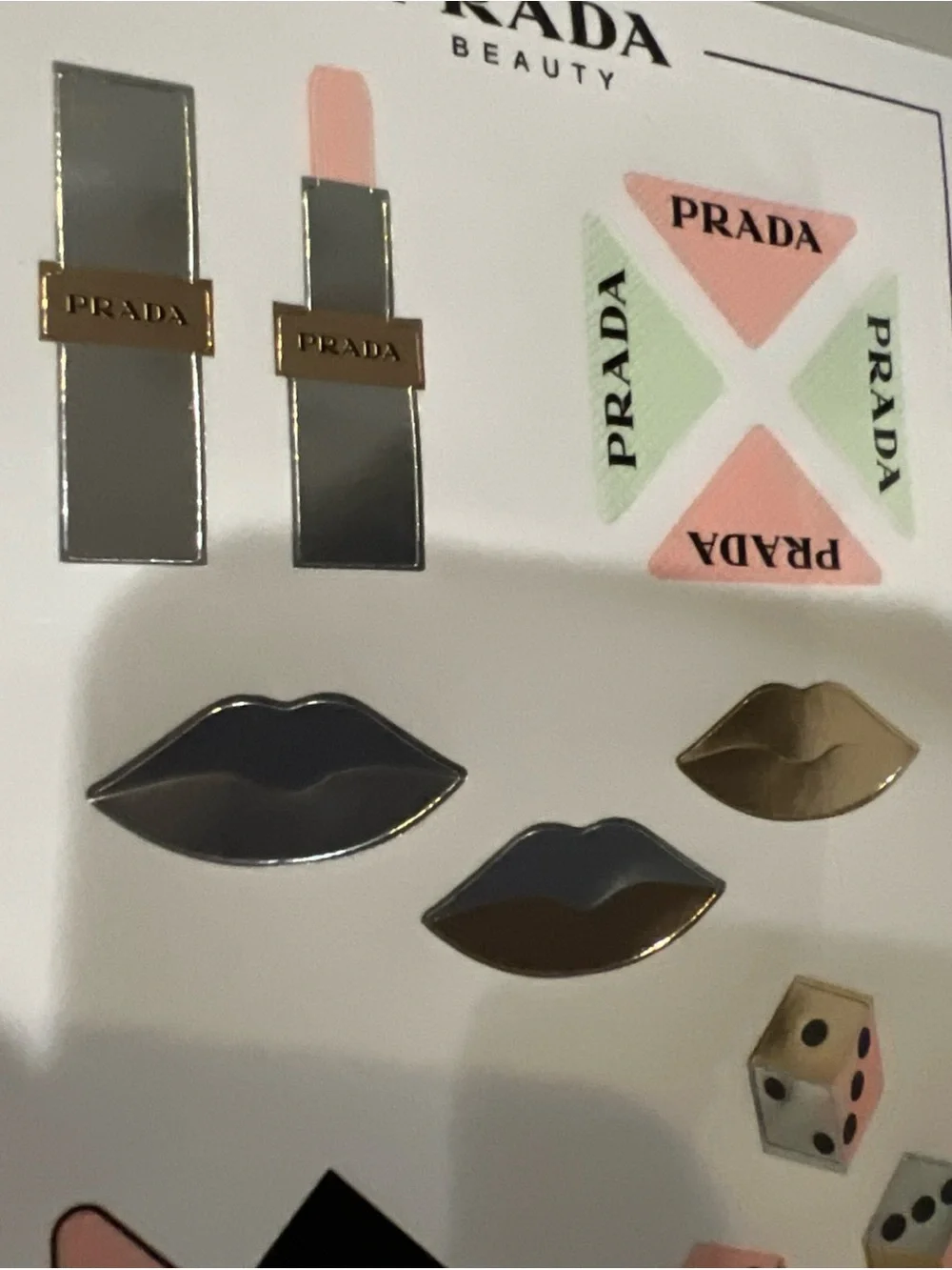 New Prada Stickers Luggage Notebook Laptop Accessories Travel Decals